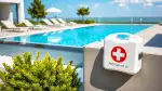 Erste-Hilfe-Kasten am Pool