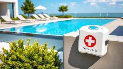 Erste-Hilfe-Kasten am Pool