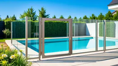 Pool-Zaun mit Selbstschließung