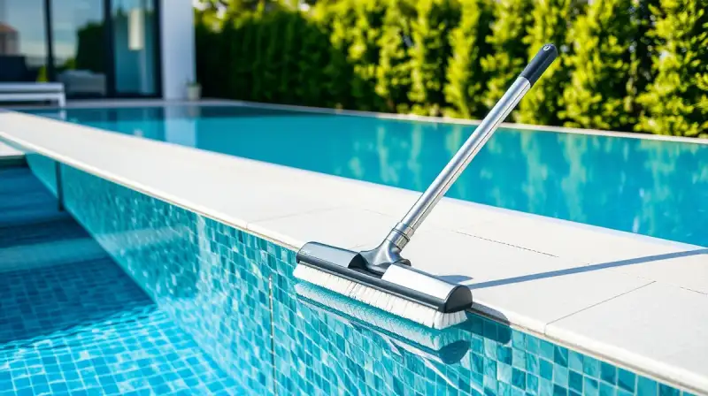 Gelbalgen im Pool