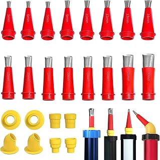 24 Stück Edelstahl Dichtungsdüse Edelstahldüsen Satz, Dichtungsfinisher Einteiliger Dichtmitte…