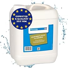 PoolsBest Superflock flüssig 5L I hochkonzentiertes Flockungsmittel für Pool I Trübungsentfern…