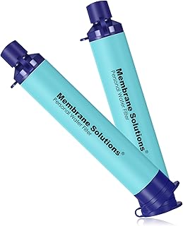 Membrane Solutions Wasserfilter Outdoor Camping, Trinkwasserfilter für 5000 Liter gefiltertes Wa…