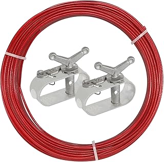 Drahtspannseil für Poolplanen, 2 mm Länge 30 m mit 2 Stück Spannschloss für Seil Poolabdeckun…