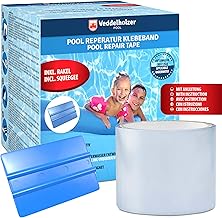 Veddelholzer Pool Reparaturset wasserdichtes unterwasser Klebeband 10 cm x 150 cm Transparentes A…