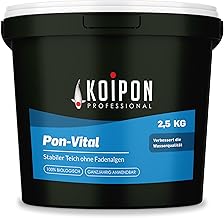 KOIPON Pon-Vital 2,5 kg, Die 100% biologische Alternative zum Fadenalgenvernichter gegen Algenwac…