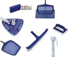 well2wellness Pool Zubehör Set 3 Premium / 7-teilig mit Bodenkescher, Laubkescher, Thermometer, …