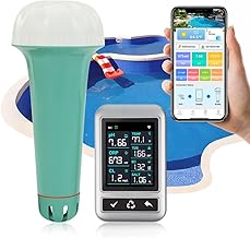 Max 7-in-1 Digital Pooltester mit WLAN & App – Chlor, pH, Salz, Temp, ORP, EC, TDS – Intellig…