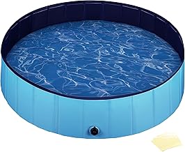 Fudajo Hundepool 120 x 30 cm rutschfestes Hundeplanschbecken, Hundeschwimmbad faltbar aus PVC, Hu…