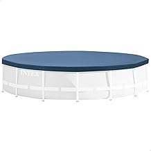 Intex 28031 Round Pool Cover – Poolabdeckplane – Ø 366 cm – Für Metal und Prism Frame Pool, Dun…