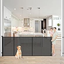 Treppenschutzgitter Türschutzgitter Ausziehbar 0-300 cm,Baby Absperrgitter Schutzgitter Treppe f…