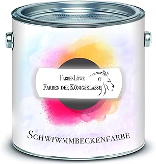 FARBENLÖWE 2K Schwimmbeckenfarbe hochmoderne Poolfarbe für GFK & Kunststoff 2 K SET Schwimmbadb…