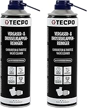 TECPO Vergaser- und Drosselklappenreiniger 2x 500ml Lösemittel AGR Ventil Reiniger Carburetor Cl…