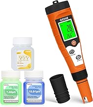 Chlor und pH Messgerät Pools, Salzmessgerät für Schwimmbäder, Wassertester 7 in 1 mit pH ORP …