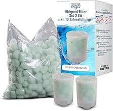 EGO3 Whirlpool Filter Set 2 LW 1½ Zoll Grobgewinde + 10 Jahresfüllungen – ersetzt Kartuschenf…