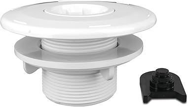 well2wellness® Verstellbare Pool Einlaufdüse Einströmdüse MEGA 50mm x 2″ AG für Folien- und …