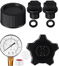 Sandfilter Wartungsset mit Manometer und Ablassventil Komplett Set für Pool Filter System mit Di…