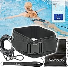 Premium Schwimmgurt Schwimmtrainer mit 2 x 2 Meter elastischen Gummibändern – Zugseil – Schwimms…