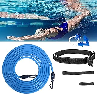Schwimmgurt Erwachsene,4m Einstellbare Schwimmgurt Für Pool,Schwimmtrainer Gegenstromanlage Für…
