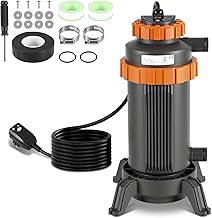 2026 Neu Poolheizung Elektrisch, Ø 29 x 42 cm Pool Heizung Elektrisch,mit Digitale,Schnittstelle…