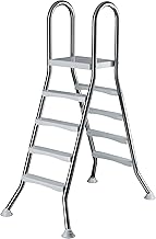 Poolleiter Edelstahl für Hochbecken mit 120 cm höhe | V2A Edelstahl rostfrei