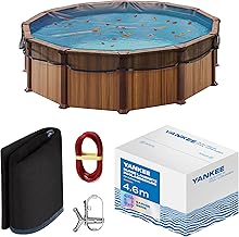 Yankee – Runde Pool Laubschutznetz 520 cm, 0,4 cm Masche, Schutznetz für Aufstellpools, hält Bl…