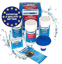 PoolsBest Pool Starter Set 5 in 1 I Pool-Reinigungsset komplett zur Wasserpflege I Pool Zubehör …