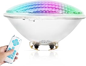 COOLWEST LED Poolbeleuchtung, 72W RGBW Unterwasser Licht IP68 Wasserdicht Teichbeleuchtung, AC/DC…