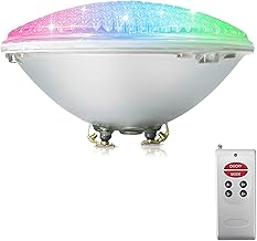 COOLWEST RGB Schwimmbadleuchten 18W PAR56 LED Poolbeleuchtung Einhänge Unterwasser ersatz 150W H…