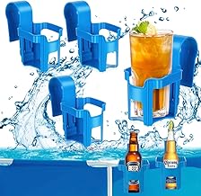 mizikuu 4 Stück Getränkehalter Poolrand, Pool Becherhalter Wasserbecher-Hängehalter Getränke …
