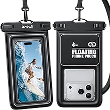 Lamicall IP68 wasserdichte Handyhülle, Unterwasser Handytasche – [Hoher Auftrieb] 2 Stück Wasse…