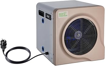ECOPOOLTECH Mini Wärmepumpe Pool Bis 40.000 l, Poolheizung Elektrisch Heizleistung 5,4 kW, 220V,…
