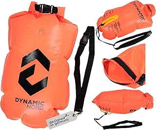 Sicherheits-Schwimmboje aufblasbar – Dry Bag mit 2 Kammern, Gürtel & hoher Sichtbarkeit, ideal…