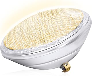 AHJ PAR56 Warmes LED Pool Unterwasserbeleuchtung, 36W Scheinwerfer IP68 Wasserdicht, 12V AC/DC Lampe