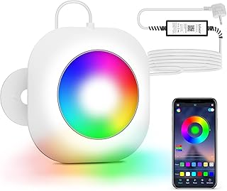 LyLmLe 20W LED Pool Lichter, 12V Smart Farbe Wechselnde Unterwasserleuchten mit APP-Steuerung, Di…
