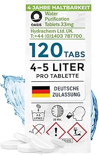 Wicked Chili Wasseraufbereitung Trinkwasser (120 Tabletten) Wasserentkeimung & Trinkwasseraufbere…