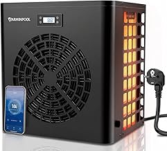 Pool Wärmepumpe 5,4 kW, Energieeffiziente Poolheizung für kleine Pools bis 20 m³, COP 5,5, Lei…