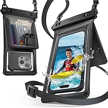 YOSH wasserdichte Handyhülle [2026 3D-Doppeltaschen], IPX8 Wasserfeste Handytasche zum Umhängen…