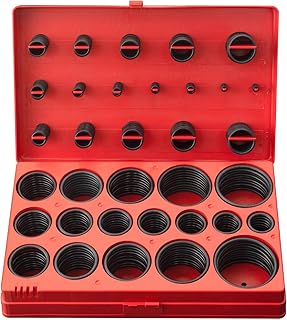 CCLIFE O Ring Sortiment 419tlg Dichtungsringe Set NBR Ø3-50 mm O Ringe Dichtungsset Gummi Dichtu…