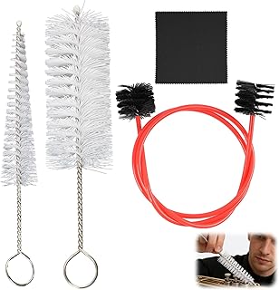 Trompete Reinigung Pflege Kit mit Bürsten, Ventil Pinsel, Flexiblem Reinigungstuch und Mundstüc…