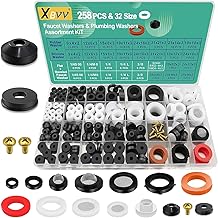 XBVV 32 Größe 258 PC Wasserhahn und Sanitär Gummi Unterlegscheiben Sortiment Kit für verschie…