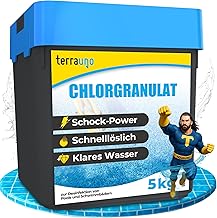 TerraUno Chlorgranulat für Pool, zur Schockchlorung, Stoßchlorung & Dauerchlorung, schnelllösl…