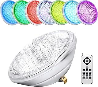 AHJ PAR56 Poolbeleuchtung Unterwasser, 36W LED Poolleuchten RGB, Poolscheinwerfer Led Lampe IP68 …