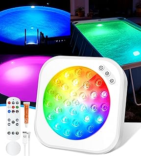 DeeprBlu 2026 Verbesserte LED Poolbeleuchtung Unterwasser mit Fernbedienung, Magnetische Poolbele…