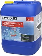 Höfer Chemie Chlor Flüssig 1 x 25 kg – Pool Flüssigchlor mit 13 bis 15% Aktivchlorgehalt zur P…