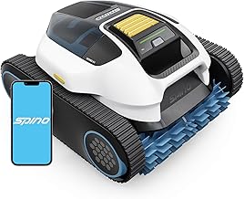 Spino E1 Poolroboter Akku Kabelloser, Boden und Wand, 5 Reinigungsmodi, Max 21950 LPH, 210 Min La…