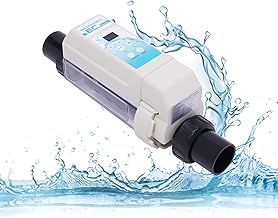 EC8 Salzchlorinator 8g/h für Pools bis 50m³ | Selbstreinigende Salzelektrolyse-Anlage mit Mikro…