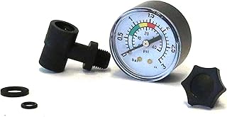 Manometer 1/8″ Anschluss inkl. T-Stück und O-Ringen u.A. für Sandfilteranlagen