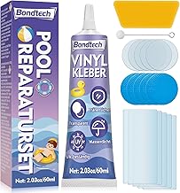 Bondtech Pool Reparaturset, Pool Flicken Wasserdicht, Luftmatratze Reparaturset, Durchsichtige Re…