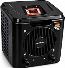 poolomio® Mini Wärmepumpe Pool 3,75 kW – Kompakte effiziente Poolheizung COP 5,5 bis 15.000l …